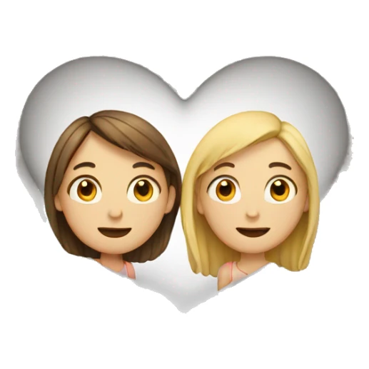 Heart with man and girl inside sticker