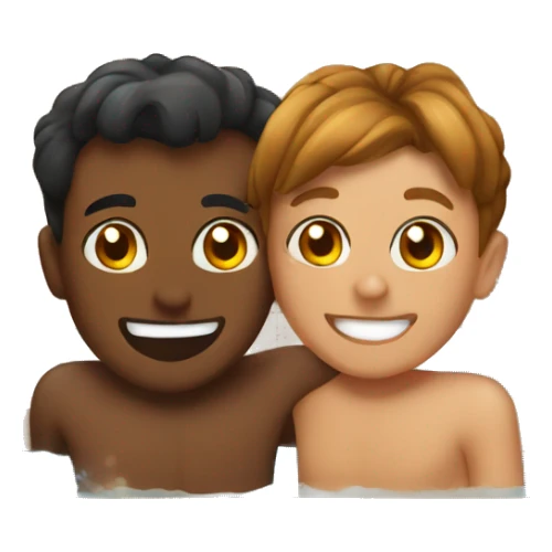 Friends in sauna celebrating birthday  sticker