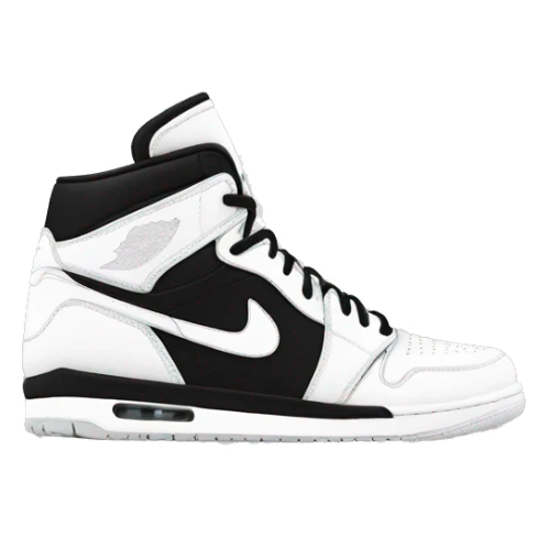 nike air jordan black and white sticker
