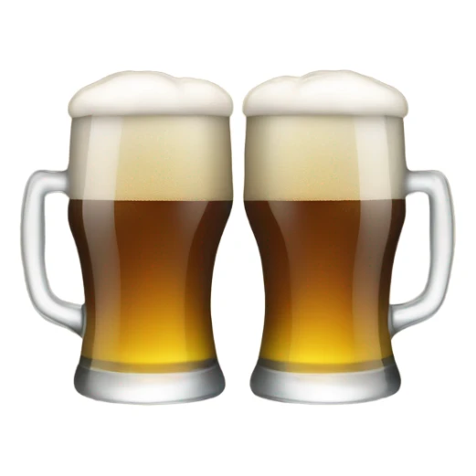 clink glasses of beer  sticker