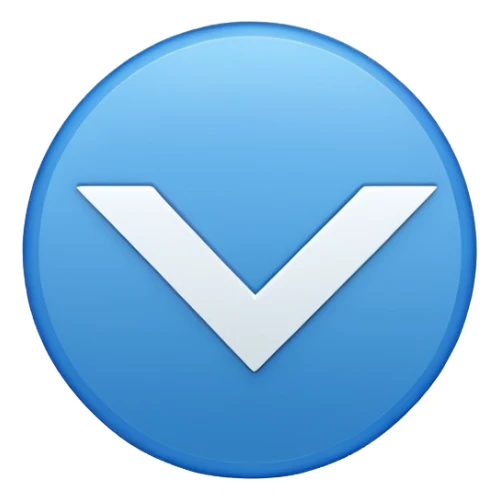 Give me a blue color round shape tick emoji like verification tick sticker