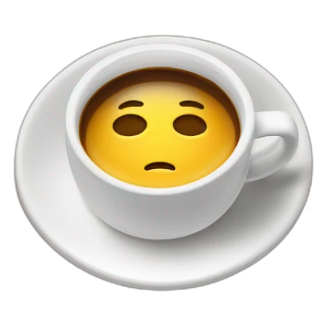 Un café avec une petite bulle de conversation pour représenter la discussion autour d'une pause café. sticker