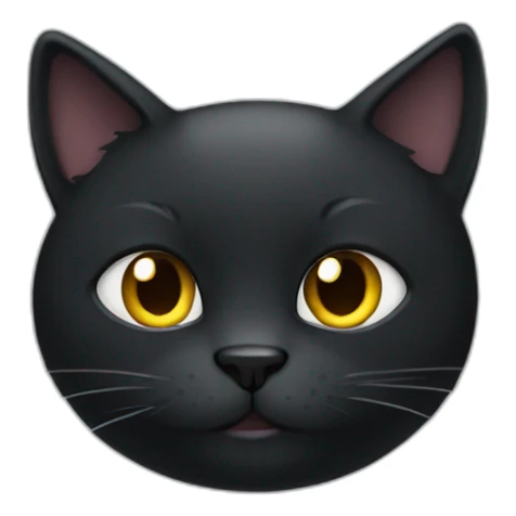 dark cat sticker
