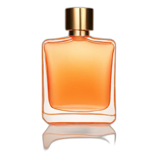 Squared Luxury Fragrance bottle orange tint sticker