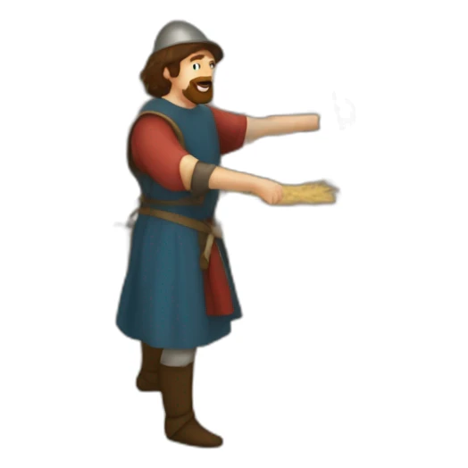 medieval Festival Organizer in action, organizing sticker