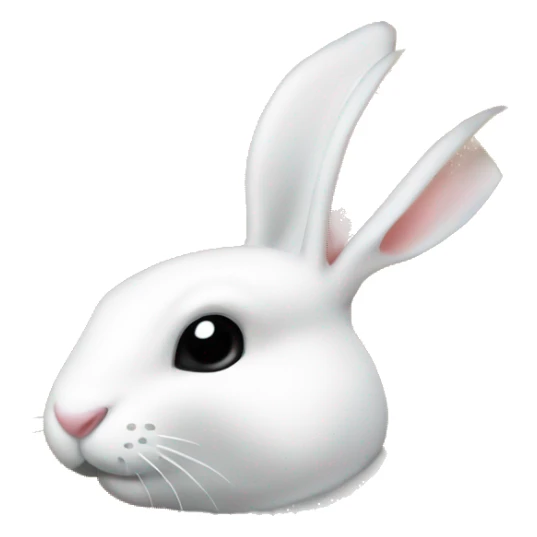 gold coin, white rabbite on coin  sticker