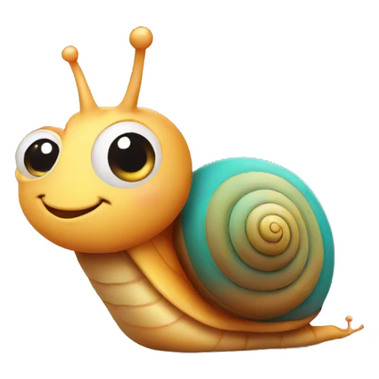 Little Snail with Love Icon sticker