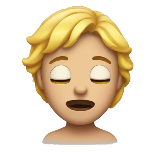 emoji with eyes closed biting lip sticker