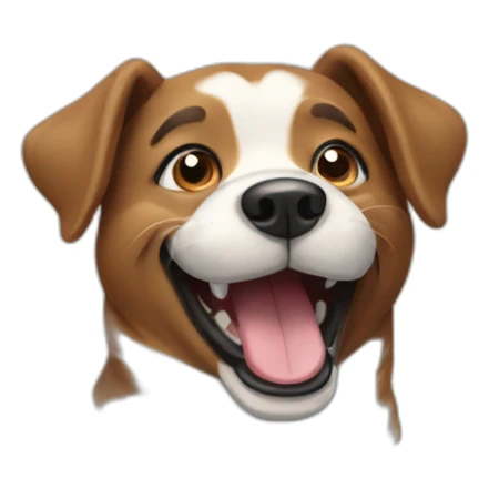 Happy dog sticker