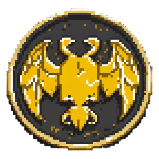 Wu-Tang Clan logo on a gold coin sticker