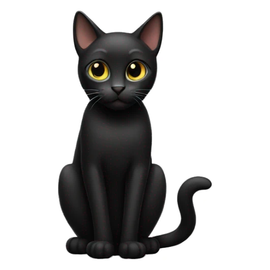 black cat  sticker