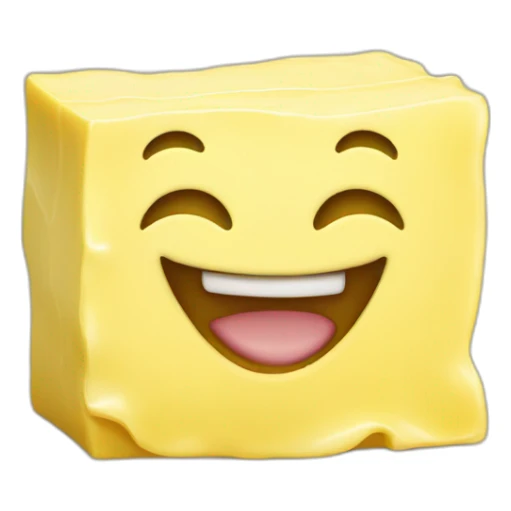 laughing lump of butter sticker
