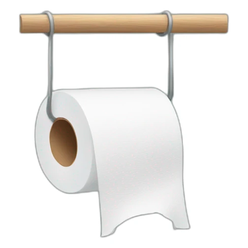 Hanged with toilet paper (joke) sticker