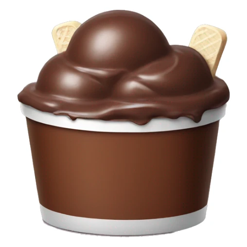 tub of chocolate icecream  sticker