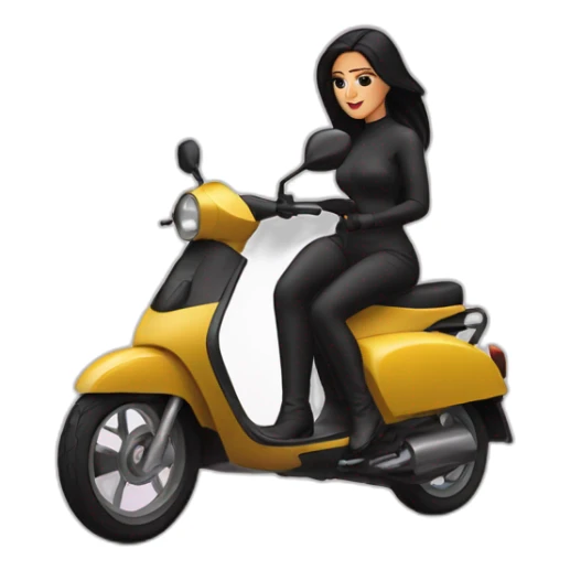 minimalist moped with kim kardashian sticker