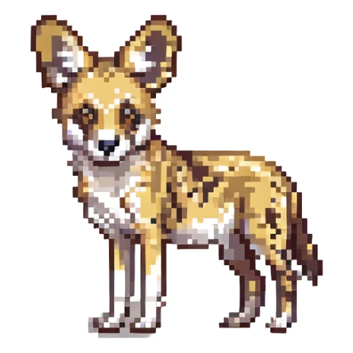 african wild dog sticker