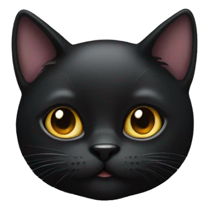 black cat  sticker