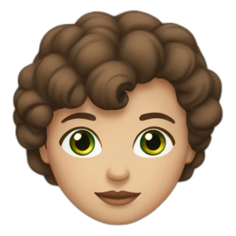 smoothbrownhair-greeneyes-portuguesegirl sticker