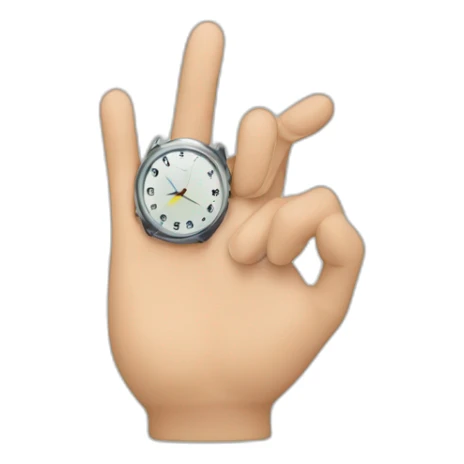 Un poing qui montre du doigt sticker