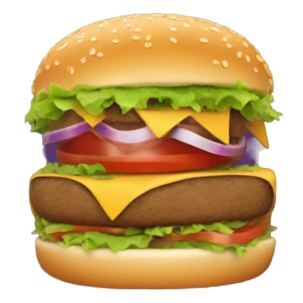 Burgers with stars around  sticker
