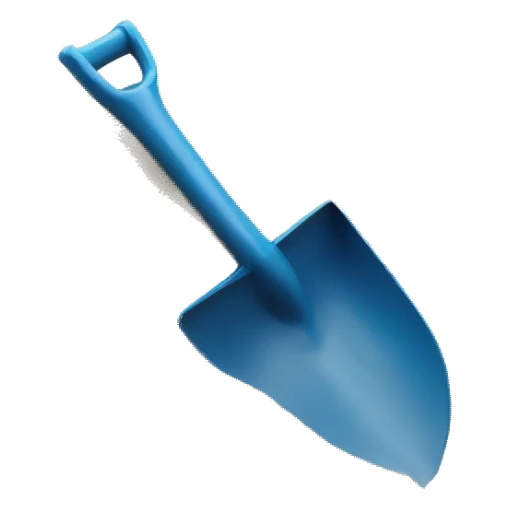 Small Plastic Kids shovel in Sand  sticker