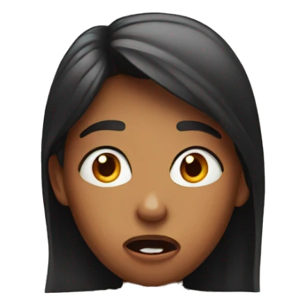 A girl is shocked  sticker