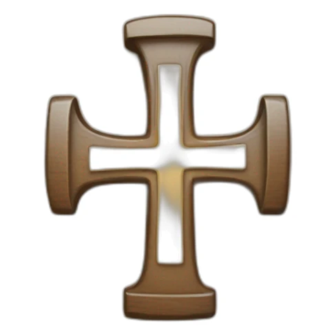 I want the number four with a cross inside a square sticker