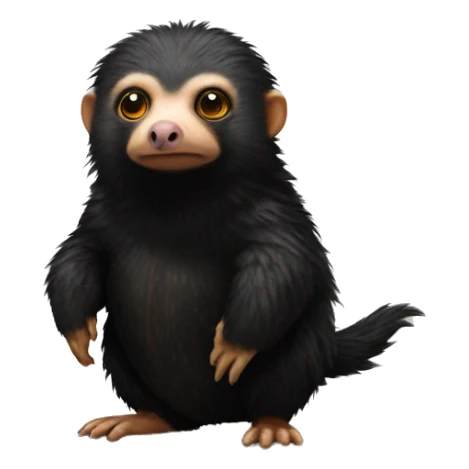  niffler: Small, fluffy creatures with a penchant for shiny objects, often used by wizards for treasure hunting sticker
