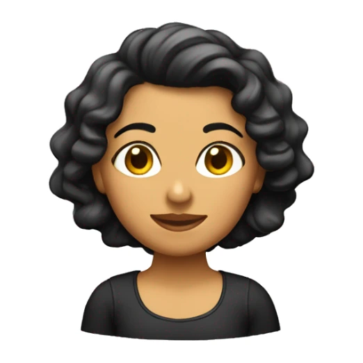 Chica un poco morenita, con cabello ondulado y peliroja  sticker