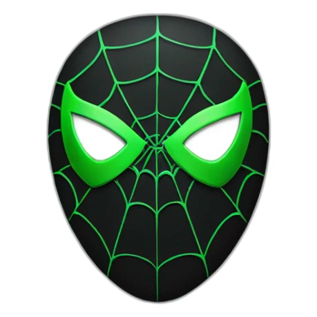 black and green spider man suit sticker