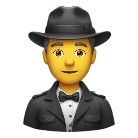 Un homme déguisé pour Halloween sticker