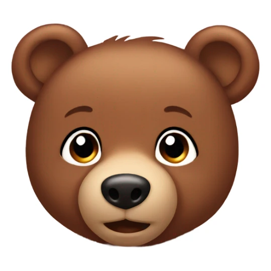 Baby brown bear  sticker