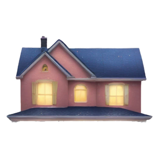 pretty revamped house with shimmer and stars  sticker