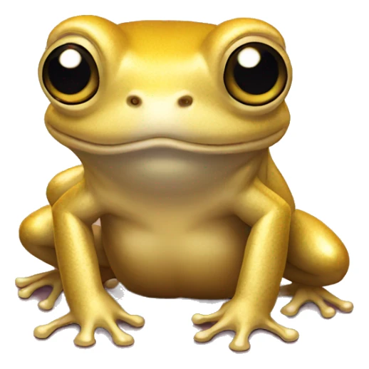 Golden frog with inshot sticker