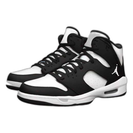 nike jordan black and white sticker