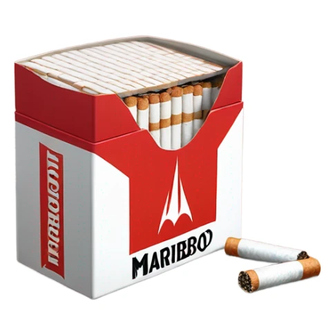 Box of Marlboro cigarettes  sticker