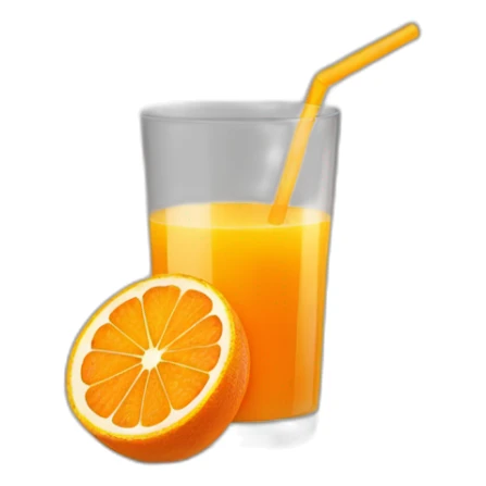 small glass of orange juice  sticker