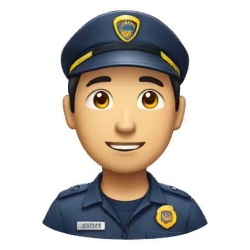 asian male 911 dispatcher sticker