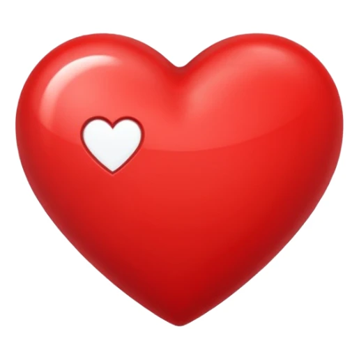 un corazon rojo con una f en el centro sticker