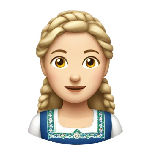 Norwegian female in finnmarksbunad sticker