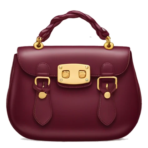 aesthetic burgundy miu miu purse   sticker