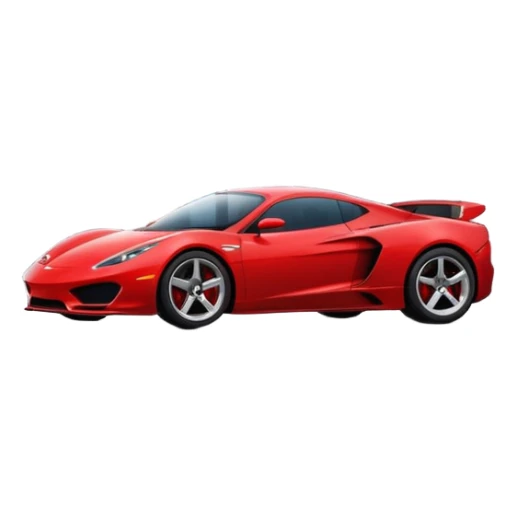 modern house with sports car sticker