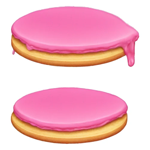 Pink pancake sticker