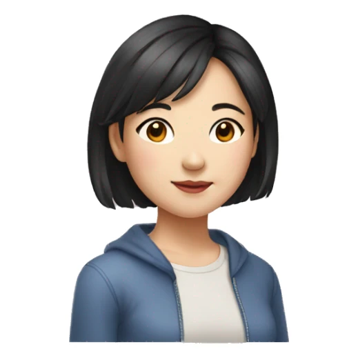 young chinise girl in her 20s sticker