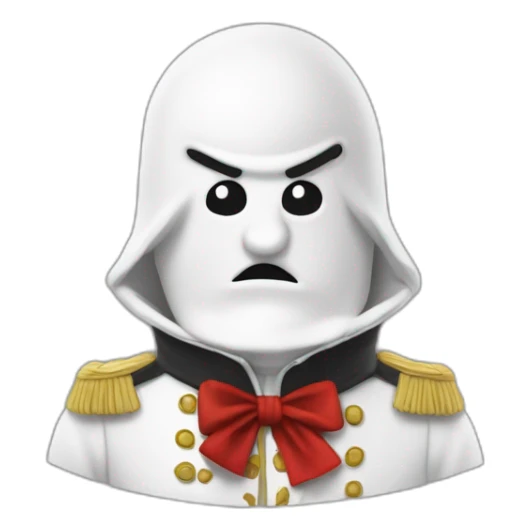 Bonhomme avec les fought dans le nez sticker
