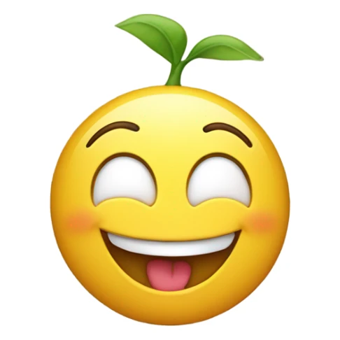 emoji smiling and kicking feet up sticker