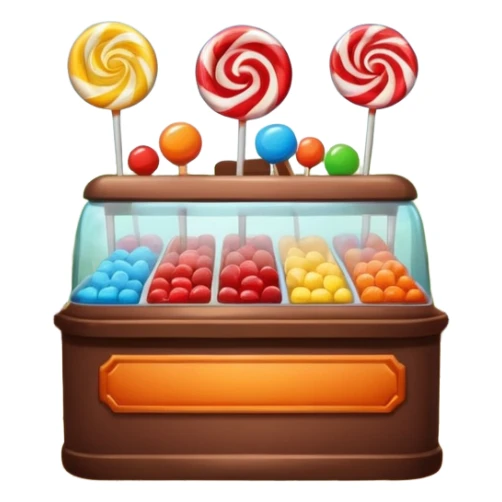Candy store sticker