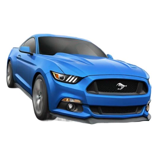 blue ford mustang gt  sticker