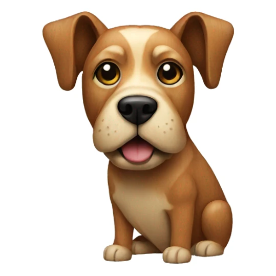 Dog made of wood sticker