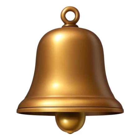 Round bell sticker